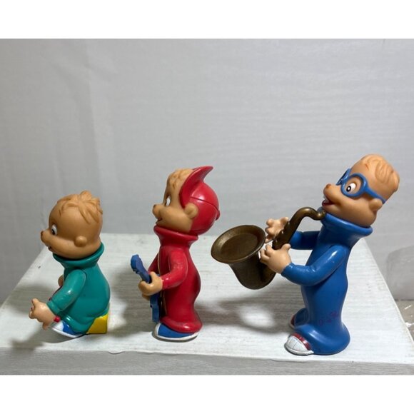 Vintage Alvin & The Chipmunks PVC Figures Rock Band Set 1991 3-Pieces READ - Picture 5 of 16